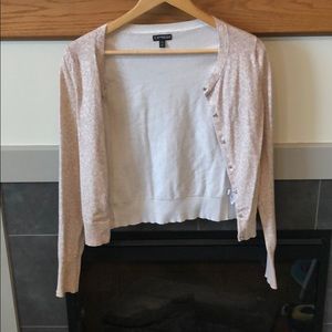 Express pale pink cardigan